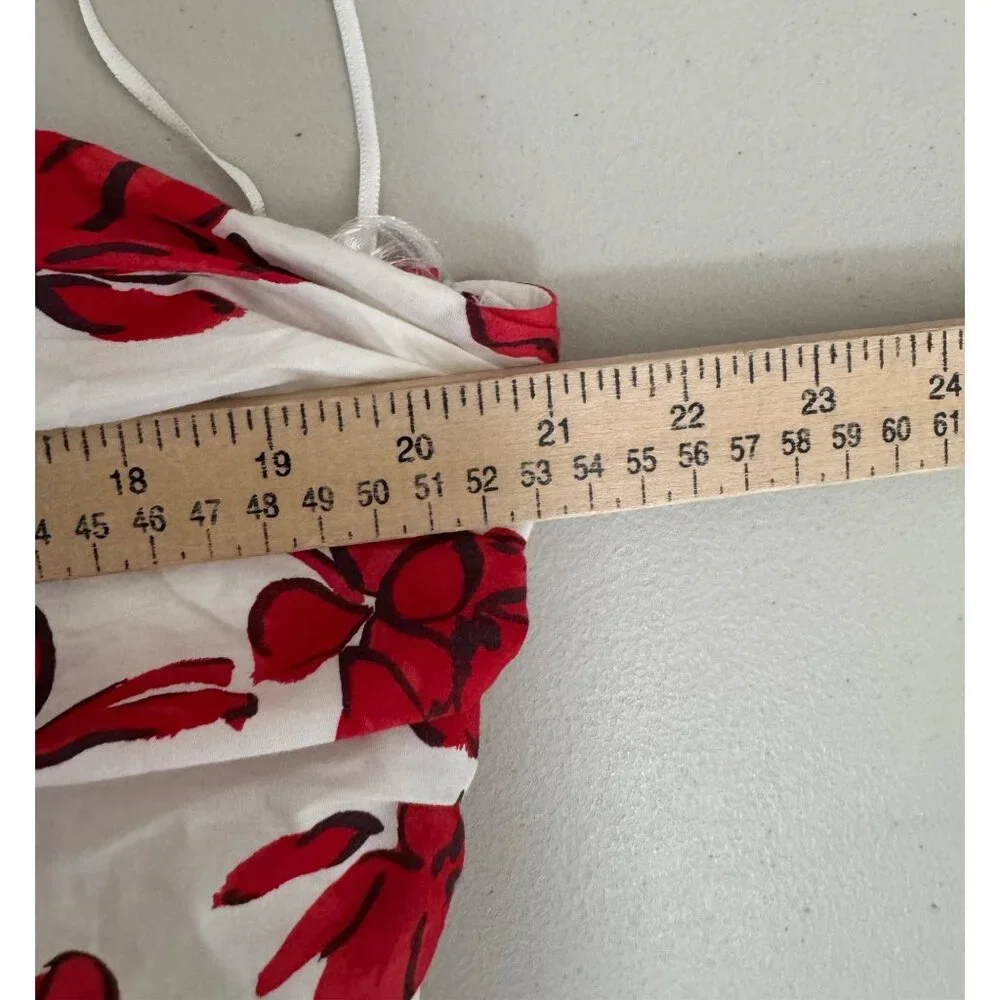 Abercrombie & Fitch Chase One shoulder Cutout floral‎ dress red sz XLP
